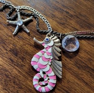 Betsey Johnson Vintage Seahorse Necklace